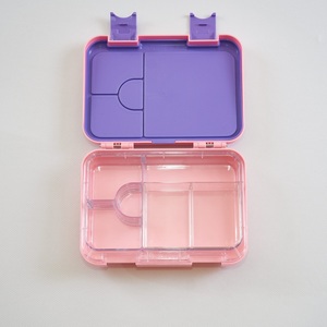 Factory Plastic <strong>Lunch</strong> <strong>Box</strong> Kids Different Color Inside BPA Free <strong>Small</strong> Size 4 Interchange 6 Compartment Bento <strong>Box</strong> for School - Product Image 5