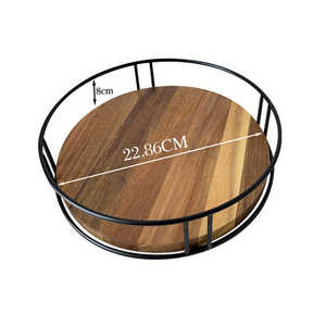 Acacia Wood And Bamboo <b>Rotating</b> <b>Spice</b> <b>Rack</b> With Wooden Lids Airtight Kitchen Storage For <b>Spices</b> And Dried Fruits - Product Image 5