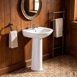 Juego de Sanitarios de Cerámica de Dos Piezas, Diseño Moderno y Económico, Inodoro y Lavabo, Conjunto de Baño - Product Image 2
