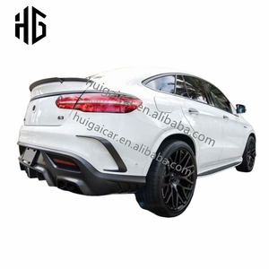 Para <span class=keywords><strong>2021</strong></span> <span class=keywords><strong>Mercedes</strong></span> <span class=keywords><strong>Gle</strong></span> <span class=keywords><strong>63</strong></span> Coupe W167 TC estilo parachoques delantero labio divisor rejillas de ventilación difusor trasero con escape W166 Coupe Body Kit - Product Image 2
