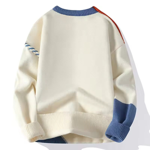 Pull d'hiver personnalisable pour homme grande taille, col rond décontracté, motif imprimé, tricoté, respirant, ODM, grande taille, Noël - Product Image 3