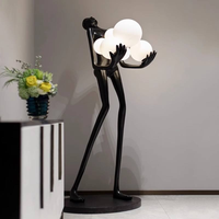 Lampe sur pied LED moderne de haute qualité pour salon d'hôtel, style nordique, design minimaliste, décoration artistique
