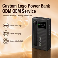 Batterie externe 20000 mAh à charge ultra-rapide 22,5 W avec affichage LED en temps réel, idéale pour les voyages et sûre, prise en charge OEM/ODM par l'usine source