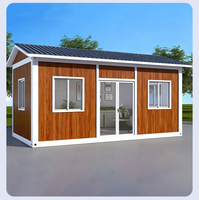 Maison conteneur préfabriquée modulaire en acier de 20 pieds et 40 pieds, portable, pour habitation résidentielle, camping, bureau, hôtel