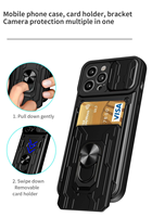 Étui de support de fente pour carte pour OPPO RENO 14F 13F 14 12 11 10 Pro Plus housse de protection pour téléphone portable pour OPPO A55 A60 A58 5G 4G
