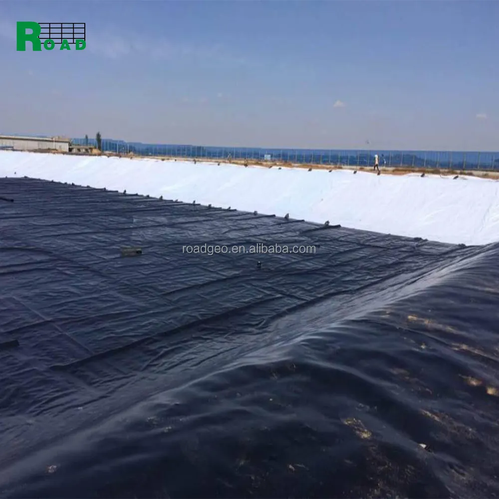Bahan HDPE jalan Tiongkok geomembrana/HDPE kedap geometris/HDPE kolam pertanian ikan Liner