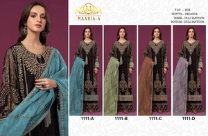 Costume pakistanais très demandé en tissu georgette avec broderie et travail de sequins, costume de mariage salwar disponible en gros - Product Image 6