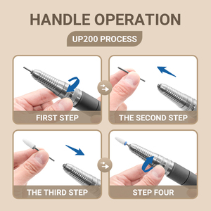 Salon Use 35000rpm Handpiece G5 UP200 Handpiece <b>Nail</b> Drill Machine <b>Nail</b> Round <b>Plug</b> - Product Image 6