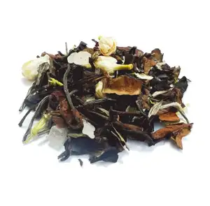 Premium Blended detox beauty tea bags Dried lychee jasmine White tea pyramid bags for tea shop