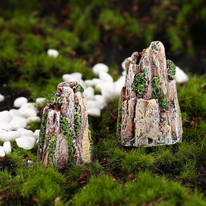 หินประดับจำลองเรซิ่นขนาดเล็กสำหรับตกแต่งบ้าน ต้นไม้กระถาง และสวน - Product Image 4