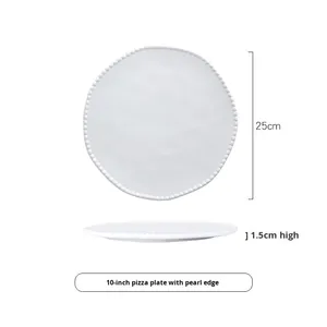 Creative White Ceramic Steak &amp; <strong>Cake</strong> <strong>Plate</strong> Microwave Safe Modern Design High-end Flat <strong>Plate</strong> For Breakfast - Product Image 3