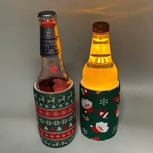 发光 LED 婚礼冷藏箱定制徽标短瓶啤酒冷却器定制冷藏箱婚礼空白冷藏箱饮料冷却器瓶架 - Product Image 1