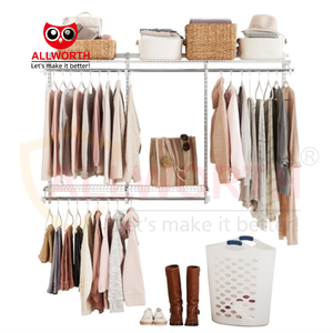 יצרן יוקרה מותאם אישית קל להגדרה ארונות ארון קיר גמיש מדפים - Product Image 4