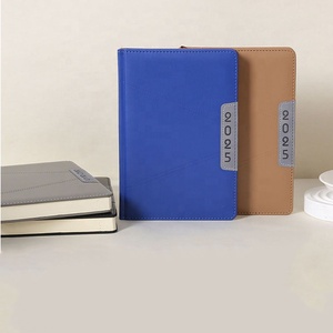 Customizable A5 Hardcover Leather <strong>Journal</strong> 2025 Diary Business Pu Leather Planner Logo Embossed Agenda English Language Calendar - Product Image 1