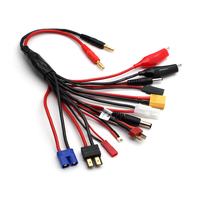 Adaptateur multifonctionnel 4,0 mm Banana XT30 XT60 EC3, câble de raccordement en silicone à contact en cuivre pour chargeur Lipo RC, jouets télécommandés