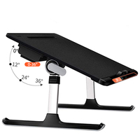 Table pliante sur pied en cuir, meuble de bureau, support réglable pour ordinateur portable, 2021