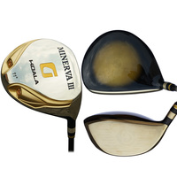 Têtes de golf en titane moulé, haute qualité, deux pièces oem, vis, têtes en or