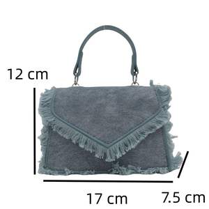 Sac à main pour femme tendance 2026, tissu denim, sac bandoulière pour femme en toile - Product Image 4