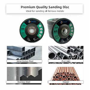 Discos Abrasivos de Cerámica Verde al por Mayor de 4.5 Pulgadas, Grano 40-320, T29 para Acero Inoxidable, Metal, Amoladora Angular, Fabricante OEM, Logotipo Personalizado - Product Image 5