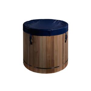 Hachillspa barilotto di terapia del freddo 304 acciaio inossidabile o PP Liner tuffo a freddo per 1 persona bagno di ghiaccio all'aperto con gradini e copertura - Product Image 3