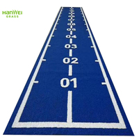 Karpet Lantai Gym Anti Selip, Kualitas Tinggi untuk Tikar Gym Rumput Hanwei 2 Warna atau Benang Keriting Kustom HW20-GYM001 CN;JIA 3/16 "31500