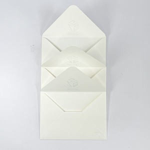 Papel artístico reciclable con impresión personalizada, sobre de regalo blanco liso A4 C4 con logotipo - Product Image 3