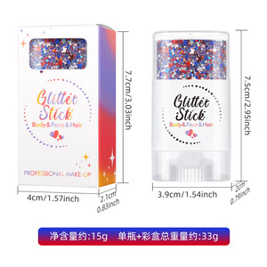 สตาร์ กลิตเตอร์ สติ๊ก บอดี้ แอนด์ เฟซ กลิตเตอร์ เพนซิล สำหรับแต่งหน้าดวงตา ผม และงานปาร์ตี้ - Product Image 4