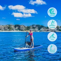 FUNWATER Livraison Gratuite Dropshipping OEM Meilleures Ventes Planche de Surf Gonflable Bleue 11' Planche à Pagaie Planche de Surf Aquatique