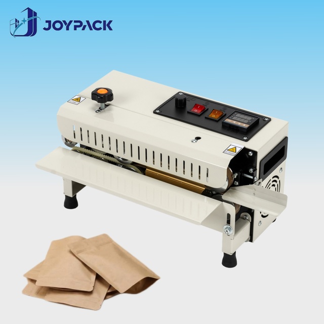 FR-400 Automatic Plastic Film Bag Sealer for Small Business Packaging Mini Mini Continuous Band Sealer Heat Sealing Machine