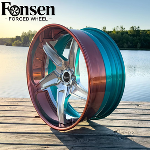 Rines Cóncavos de Aleación Forjada Cromada Pulida de Alto Rendimiento de <span class=keywords><strong>2</strong></span> Piezas para BMW, <span class=keywords><strong>Mercedes</strong></span>, Audi, Porsche, Tesla - Product Image 2