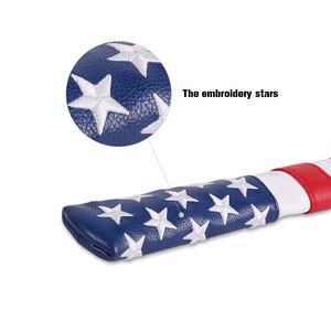 Funda Protectora para Palos de Golf de Cuero PU Impermeable Personalizada por el Fabricante, con Indicador de Dirección y Tapa de Práctica - Product Image 4