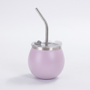 280ml 8oz logotipo personalizado 280ml Argentina Yerba Mate taza de té forma de huevo de acero inoxidable aislado al vacío redondo Mate vaso de <span class=keywords><strong>vino</strong></span> - Product Image 5
