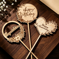 Décorations de gâteaux en bois personnalisées, style rustique campagnard, pour mariage, anniversaire, souvenirs, décorations de desserts, écologiques