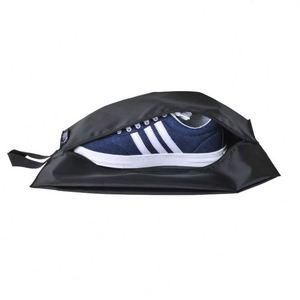 Custom Made Printed Polyester Fabric Drawstring Shoe Dust Carrier <b>Bag</b> with Logo/wholesale Polyester <b>Cheap</b> Carry Travel Shoe <b>Bag</b> - Product Image 2