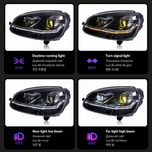 <span class=keywords><strong>Luces</strong></span> LED <span class=keywords><strong>de</strong></span> Circulación Diurna <span class=keywords><strong>con</strong></span> Intermitentes Brillantes para Conjuntos <span class=keywords><strong>de</strong></span> Faros Delanteros <span class=keywords><strong>de</strong></span> Volkswagen Golf 5 2004-2010 - Product Image 4