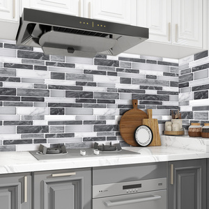 CS cristal goutte à goutte Vintage gris briques <span class=keywords><strong>effet</strong></span> 3D carreaux auto-adhésifs Stickers muraux pour la décoration intérieure - Product Image 1
