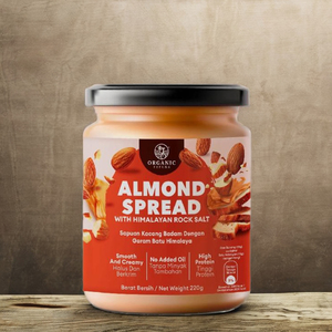 Crema de Almendras con Sal de Roca del Himalaya 220g, Mermelada Lista para Usar, 18 Meses de Duración, Fabricante de Malasia - Product Image 4