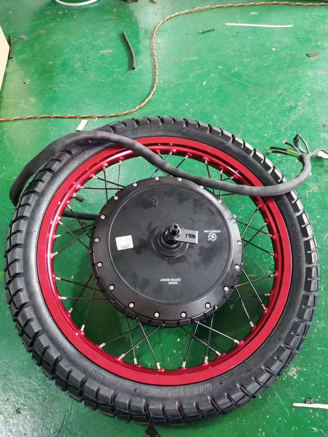 red QS273 motor wheel