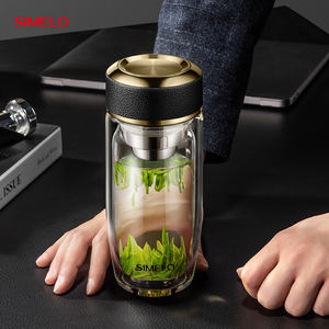 SIMELO 270ML <span class=keywords><strong>affari</strong></span> <span class=keywords><strong>di</strong></span> tè separazione doppio strato termostabilità in vetro tazza per fare il tè tazza con filtro per il tè - Product Image 2