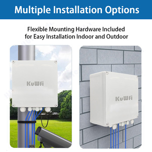 Conmutador POE KuWFi impermeable para exteriores, 8 puertos <span class=keywords><strong>Gigabit</strong></span>/<span class=keywords><strong>Megabit</strong></span>, conmutador POE opcional para cámaras CCTV - Product Image 3
