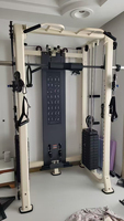 Nuevo estilo Smith Machine multifunción gimnasio máquina de Cable ajustable con tríceps/chinning/lat/Row Squat Rack