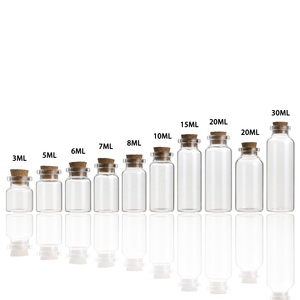 3ml 5ml 6ml 7ml 8ml 10ml 15ml 20ml 30ml Glass Vial <strong>Bottle</strong> <strong>Cork</strong>, Mini Glass <strong>Bottles</strong> and Wooden <strong>Cork</strong> Wholesale - Product Image 1