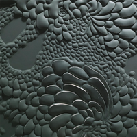 Peinture murale moderne exquise en cuir sculpté sur toile, décoration pour la maison et le bureau - Artisanat, Matériel de peinture, Objet d'art