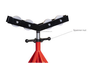 Le support de cric géant à 5 pieds, idéal pour <span class=keywords><strong>les</strong></span> tuyaux en acier de 36 pouces, le cric de tuyau se dresse à 5 pieds <span class=keywords><strong>géants</strong></span> avec roulettes en acier - Product Image 4