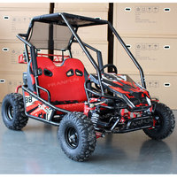 Kart à pédales tout-terrain à suspension intégrale, prix abordable, qualité ISO9001, moteur essence 4 temps, deux places, avec marche arrière