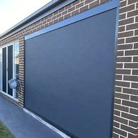 Volet roulant électrique en PVC coupe-vent et imperméable, sur mesure, pour terrasse extérieure, pare-soleil