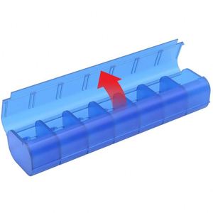 Boîte à pilules à 7 compartiments très vendue, boîte de rangement pour pilules tendance, porte-pilules en plastique - Product Image 2