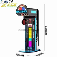Machine d'arcade de boxe personnalisée avec logo ACS, prix d'usine, tableau de scores numérique LED, testeur de force à monnayeur, garantie 1 an, version anglaise