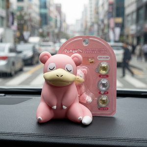 Ambientador de coche coreano de plástico con clip para ventilación, aromatizador de evaporación natural con diseño de anime de Pokémon Slowpoke, decoración para aficionados. - Product Image 2