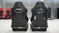 Sièges baquets réglables en cuir et fibre de carbone de luxe pour l'intérieur de voiture, pour Ferrari 458 Speciale 488 Sport Racing Seat